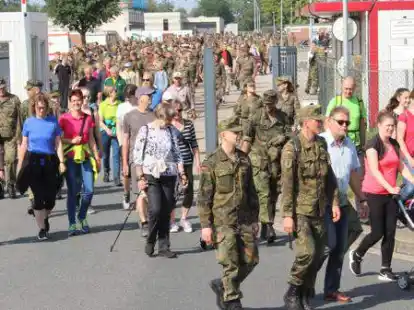 Beliebt: Der P&uuml;ntenmarsch in Leer.