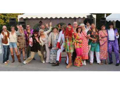 Die 70er Jahre waren bei der Party in Ovelg&ouml;nne immer pr&auml;sent.