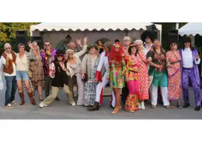 Die 70er Jahre waren bei der Party in Ovelg&ouml;nne immer pr&auml;sent.