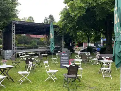Die B&uuml;hne ist bereitet: Auf dem Stephanplatz kann es losgehen.