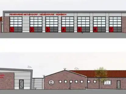 Das neue Feuerwehrhaus Metjendorf - Neuenkruge - Borbeck: Noch in diesem Jahr soll mit dem Bau begonnen werden, schreibt die Verwaltung in die Ratsvorlage.
