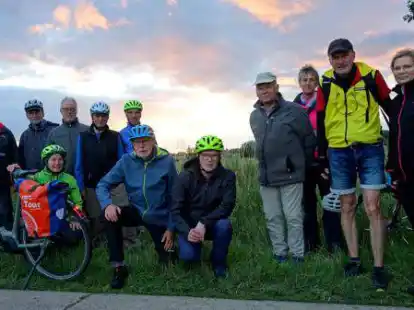 Die Teilnehmer der Sonnenaufgangstour.