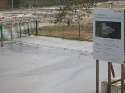 Das Gel&auml;nde von Exxon Mobil: Hier soll nach Erdw&auml;rme gesucht werden.