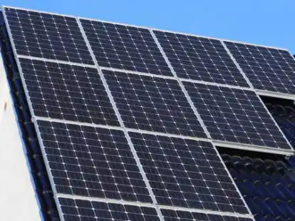 Einfamilienhaus mit Photovoltaikanlage.