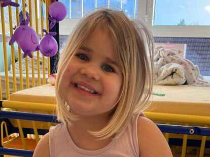 Selbst nach Wochen im Krankenhaus ist Milla fast immer gut gelaunt.