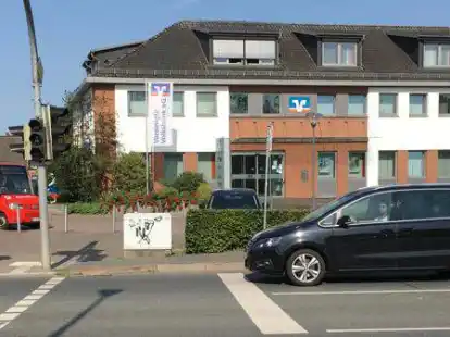 Der Standort der Vereinigten Volksbank in Bookholzberg. Hier und in der Filiale in Lemwerder wurde die Kasse zum 1. Juli geschlossen.