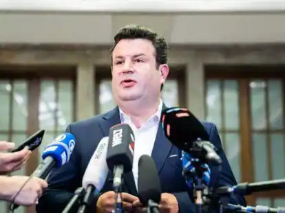 Hubertus Heil (SPD), Bundesminister f&uuml;r Arbeit und Soziales, pr&auml;sentierte in Berlin seine Pl&auml;ne  zum B&uuml;rgergeld.