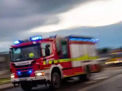 In Wardenburg ist eine mehrere Quadratmeter gro&szlig;e Gr&uuml;nfl&auml;che in Brand geraten.