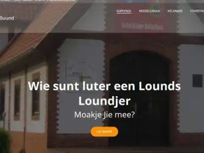 Die neue Internetseite des Seelter Buund ist auf Saterfriesisch gestaltet.