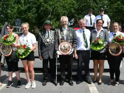 Die Majest&auml;ten aus 2019: Sie werden nach dem diesj&auml;hrigen Gemeindesch&uuml;tzenfest vom neuen K&ouml;nigshaus abgel&ouml;st.