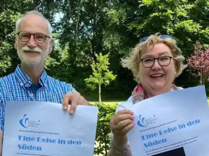 Gebhard von Hirschhausen und Manuela Schoeler von der Kulturf&ouml;rderung Brake