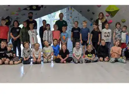 Ein H&ouml;hepunkt war der Besuch der Kletterhalle.