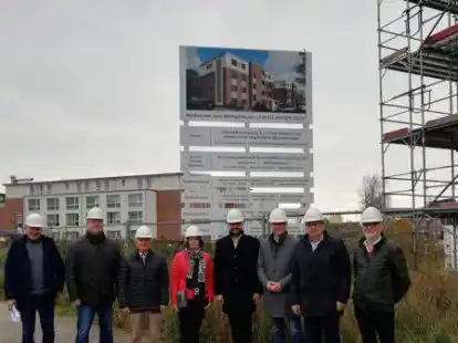 Mittlerweile abgeschlossen: Am Pingel Anton in Cloppenburg sind 24 Wohnungen der Wohnungsbaugesellschaft Landkreis Cloppenburg entstanden.