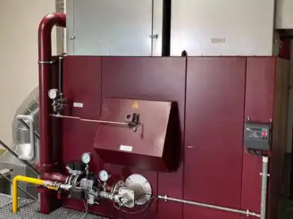 Ein Teil eines Krematorium-Ofens. Hier sind hohe Temperaturen im Spiel.