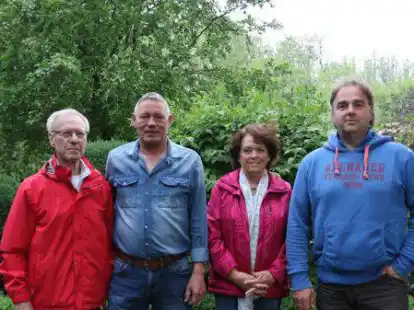 Vorstand mit von links:  Franz-Dieter Brumund, Hans-Dieter Osterthun, Monika Schnieder, Marco von Lienen.