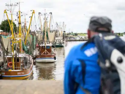 Der Kutterkorso sorgt jedes Mal f&uuml;r staunende Blicke von der Sielmauer.