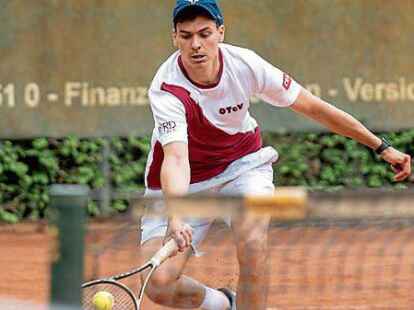 Nervenstark im Einzel: Gian-Luca Bl&ouml;cker