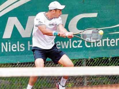 Einzel-Niederlage und Doppel-Sieg: Lasse Muscheites holte mit...