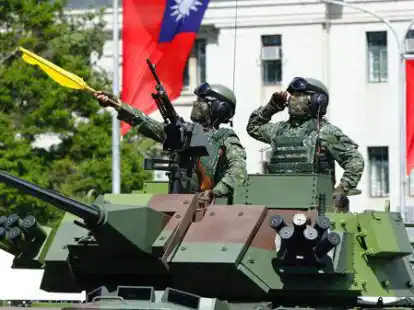 Entschlossenheit: Taiwans Milit&auml;r ist bereit,  die Insel gegen eine chinesische Agression zu verteidigen