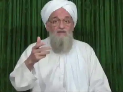 Aiman al-Zawahiri bei einer Video-Ansprache