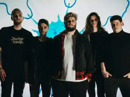 Die Metalcore-Band &bdquo;Maelf&oslash;y&ldquo; aus Ganderkesee kann am 9. September endlich ihr Deb&uuml;talbum mit einem Konzert feiern (von links): Lars Riedel, Martin Schiwy, Marne B&uuml;ch, Lukas Meyer und Christopher Maa&szlig;.