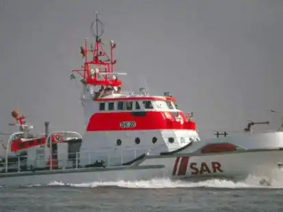 Der Seenotrettungskreuzer BERNHARD GRUBEN vor 25 Jahren noch mit der internen Bezeichnung &bdquo;SK 28&ldquo; unterwegs. Am 4. August 2022 bewahrte seine Besatzung einen Jollenkreuzer vor dem Kentern.