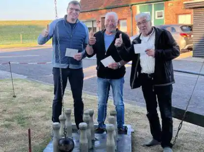 Erfolgreiches Trio: Frerk Riesebieter, Klaus Hoffmann und R&uuml;diger Gimber (von links)