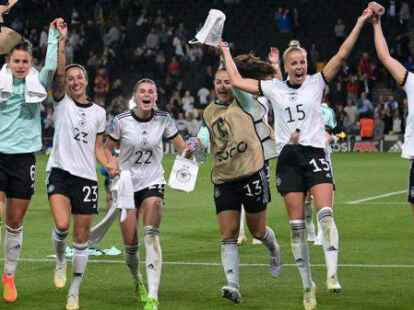 Haben bei der Europameisterschaft mit tollen Auftritten das Publikum begeistert: die Fu&szlig;ballerinnen der deutschen Nationalmannschaft.