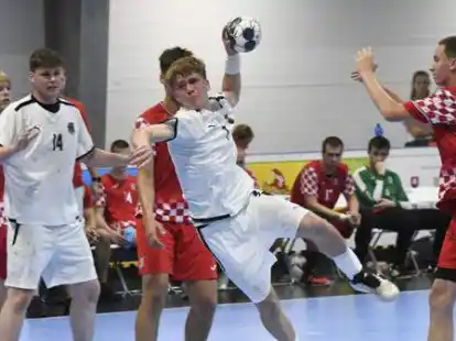 In Aktion: Leonard Zink aus Sandkrug hat bei der Europ&auml;ischen Jugendolympiade in der Slowakei mit seiner Mannschaft den Sieg bei den U-17-Spielen geholt.
