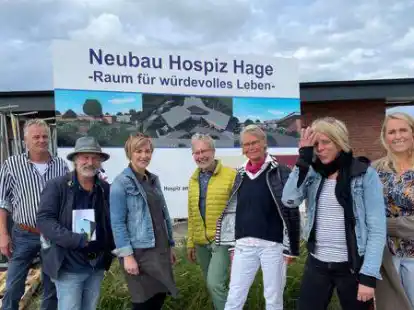 Die Verantwortlichen des F&ouml;rdervereins Station&auml;res Hospiz Norden freuen sich auf die baldige Er&ouml;ffnung des Hospiz in Hage.