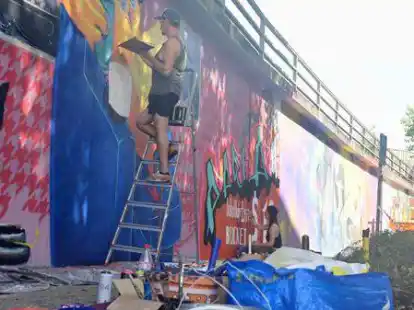 Das Memur-Art-Festival in der Bundesbahnstra&szlig;e in Oldenburg.