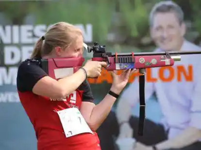 Trat im vorigen Jahr bei der Premiere des Sommer-Biathlons in Hengsterholz an: Elena Ruge vom  SSV Adelheide.