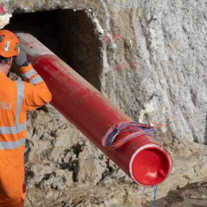 Amprion plant eine Stromautobahn per Erdkabel von der Nordseek&uuml;ste ins Ruhrgebiet (im Bild Leerohre der Stromautobahn 