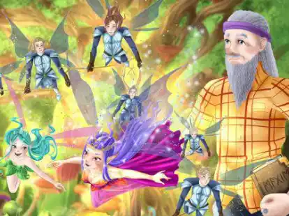 Der Zauberer Butjaculix erlebt viele Abenteuer. Das Kinderbuch aus der Feder von Michael Kranz spielt in Butjadingen.