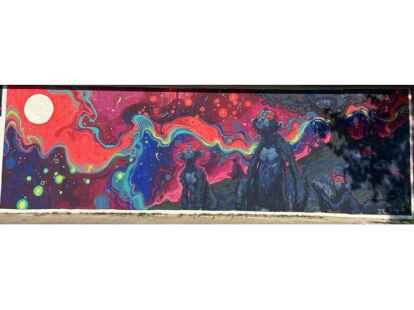 Der K&uuml;nstler Lobster Robin aus Belgien hat als &uuml;bergeordnetes Thema f&uuml;r sein Bild die Inbetriebnahme des neuen James-Webb-Teleskops gew&auml;hlt.