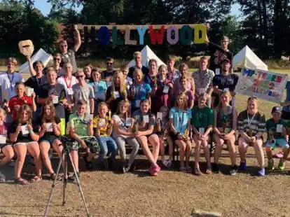 Im diesj&auml;hrigen Zeltlager der Messdiener und Pfadfinder aus Bar&szlig;el drehte sich alles um das Thema Hollywood und Filme.