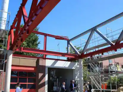 Das Geb&auml;ude der Freiwilligen Feuerwehr in Cloppenburg wird erweitert und umgebaut.