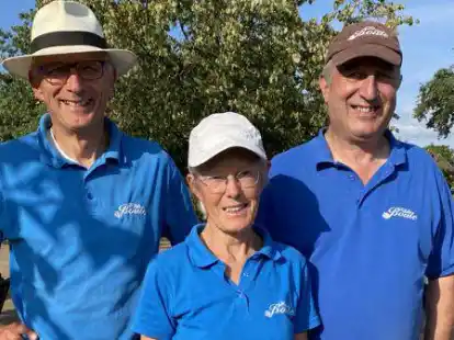 Fahren zur DM: Hans-Georg Kolloge, Gabriele Teichmann und Robert Orlandini (von links).