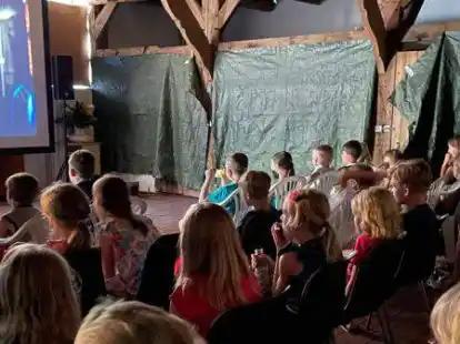 Blick ins Scheunenkino auf dem Hof Backhus