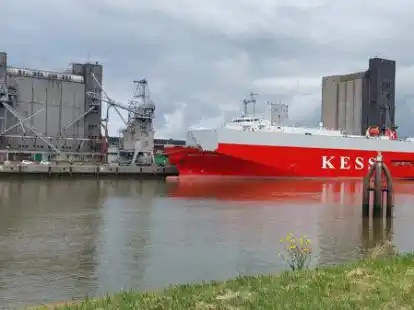 F&uuml;r Hartmut Assing hat der Au&szlig;enhafen eine besondere Bedeutung: &bdquo;Auf diesem Foto ist mein ehemaliger Arbeitsplatz die Deutsche Tiernahrung (rechts im Bild) zu sehen. Jetzt, wo ich Rentner bin, fahre ich gern mit dem Fahrrad zum Hafen.&ldquo;