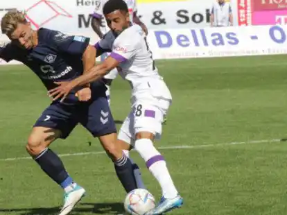 Erzielte ein Tor selbst und bereitete eines vor: Rafael Brand (links, hier im Duell mit Noel Niemann)