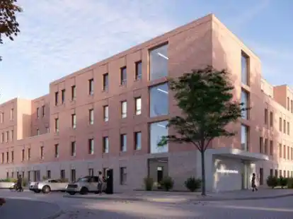 So soll das neue Geb&auml;ude aussehen: Der Landkreis plant in Westerstede einen Neubau f&uuml;r das Gesundheitsamt und Mitarbeiter des Bundeswehrkrankenhauses.