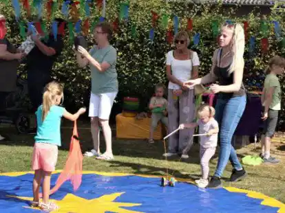Spiel- und Sportprogramm: Die TSG Bokel hatte auf dem Sportplatz ein Familienfest organisiert.