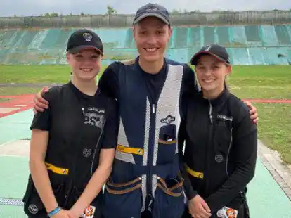 Der Wildeshauser Nachwuchs vom WTC Oldenburger M&uuml;nsterland (von links): Franziska Pleus, Arnd Brengelmann und Jette St&ouml;ver