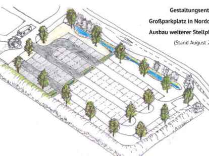 So soll der L&uuml;ckenschluss k&uuml;nftig aussehen: Ein Entwurf des Fachdienstes Umwelt und Verkehr. Bild: Stadt Norden