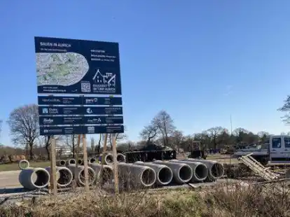 In Aurich wird flei&szlig;ig gebaut, wie hier im Baugebiet Im Timp in Extum. Die Bauweise und Art ist im Bebauungsplan festgehalten.