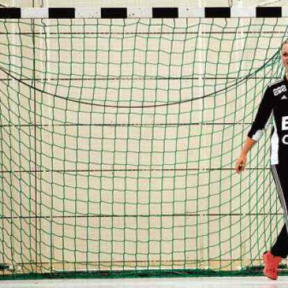 Im VfL-Tor: Leonie B&uuml;chert beim 36:34-Auftaktsieg in dieser Drittliga-Saison gegen den SC Markranst&auml;dt