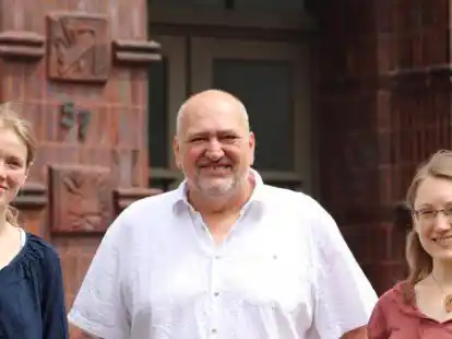 Das Science Shop-Team mit (v.l.): Hannah Hoff, Dr. Daniel Ludwig und Katrin Hedemann.