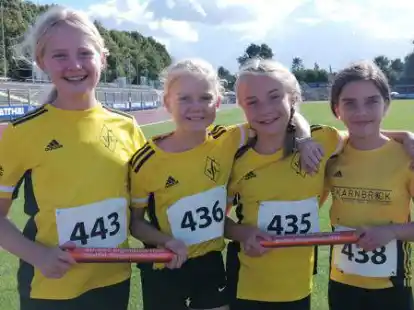 Die siegreiche U-12-Staffel des VfL L&ouml;ningen.
