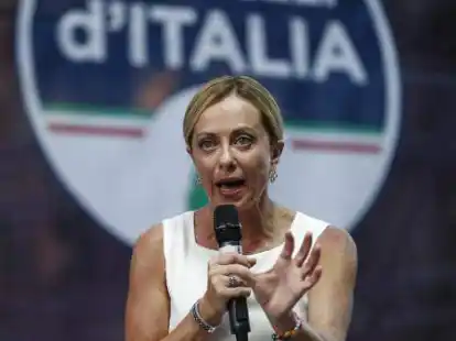 K&ouml;nnte die Macht in Italien &uuml;bernehmen: Giorgia Meloni